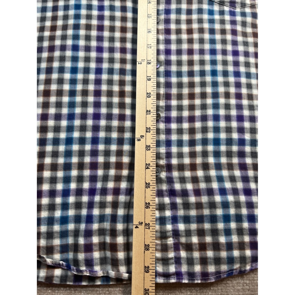 Rodd & Gunn Mens Large Sports Fit Albini Italian Fabric Check Button Down Shirt - Picture 7 of 7
